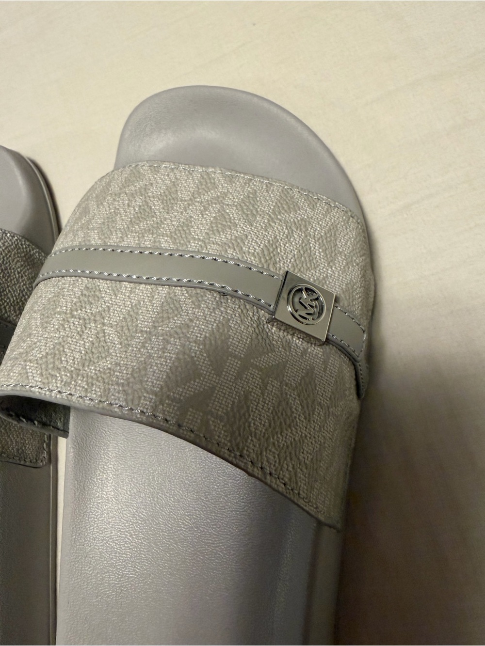 Michael Kors Gray Logo Slide - Picture 2 of 6